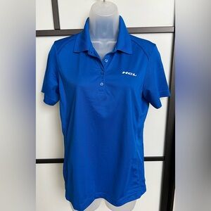 Extreme Performance Athletic Polo Women's Blue Short Sleeve Golf Rugby Small Top